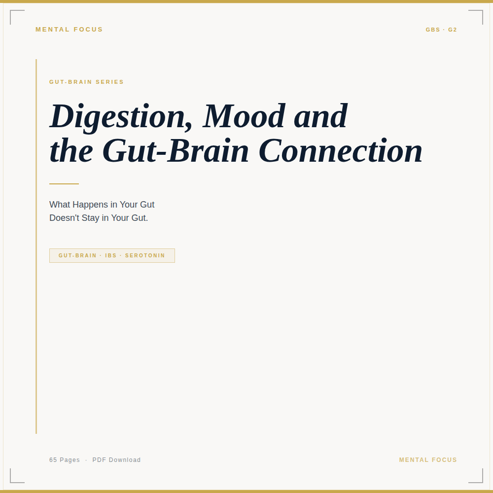 Digestion, Mood and the Gut-Brain Connection